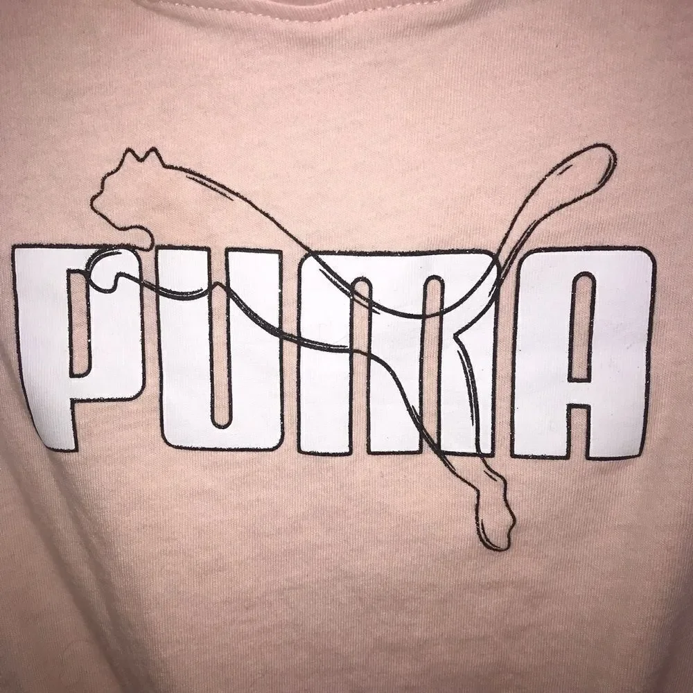 Puma Light Pink Logo T-Shirt